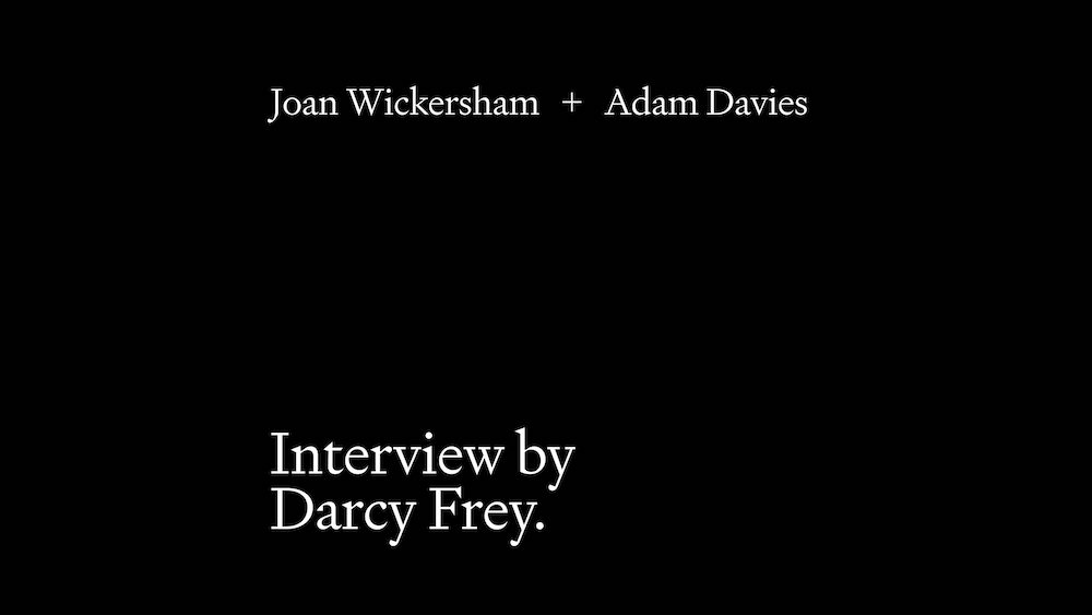 Interview by Darcy Frey